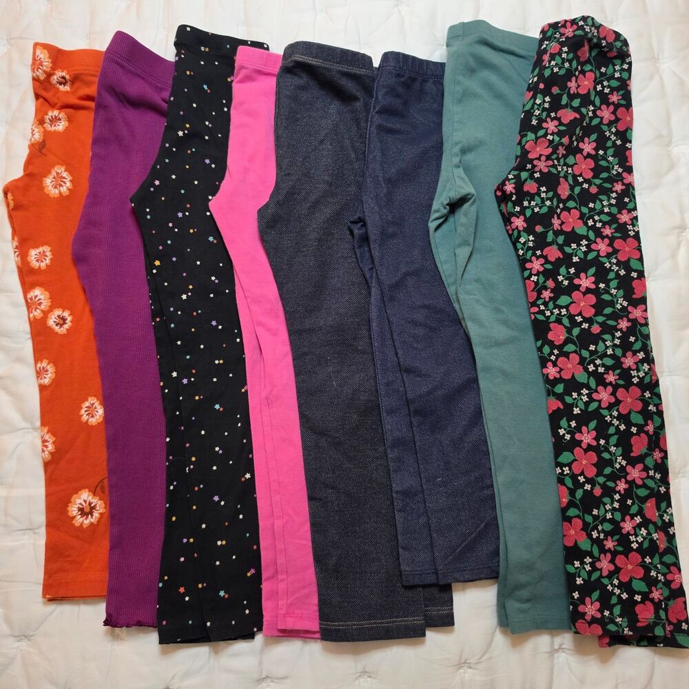 Girls leggings Lot (8 pairs) 5T